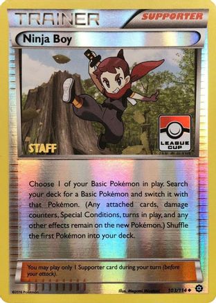 Ninja Boy (League Cup) [Staff] (103/114) - League & Championship Cards Reverse Holofoil - Promo