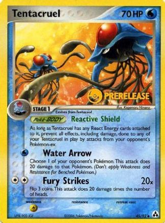 Tentacruel - 45/92 (Prerelease) 45 - Nintendo Promos