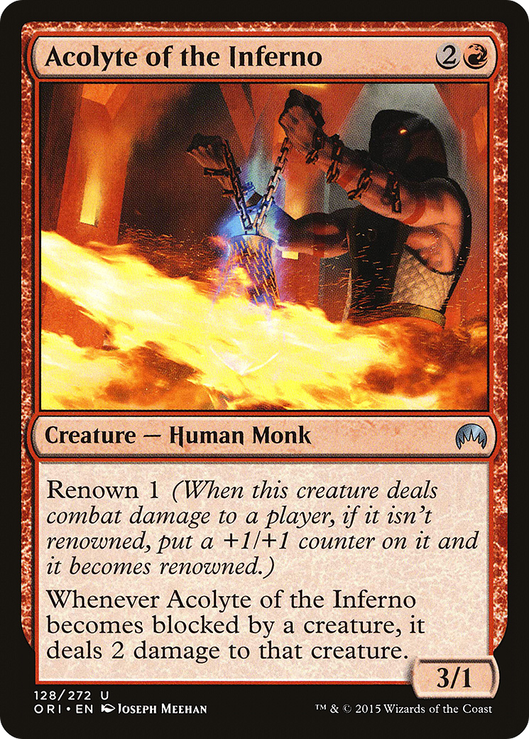 Acolyte of the Inferno (ORI-128) - Magic Origins Foil