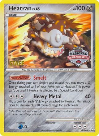 Heatran (Regional Championships) [Staff] (30/146) - League & Championship Cards  - Promo