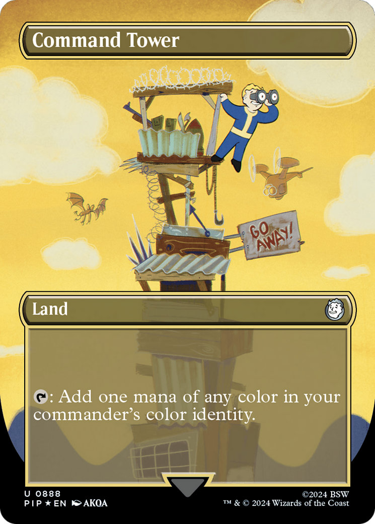 Command Tower (PIP-888) - Fallout (Borderless) Foil