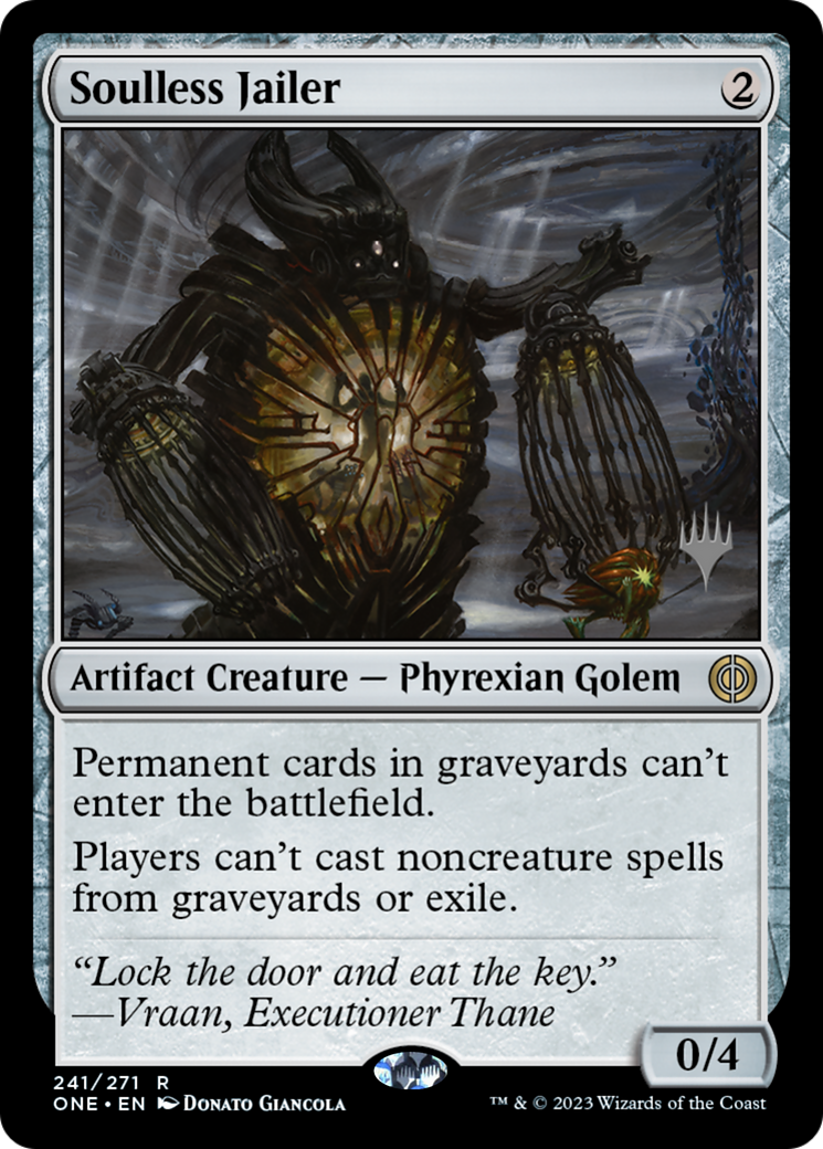 Soulless Jailer (PPONE-241) - Phyrexia: All Will Be One Promos (Promo Pack) Foil