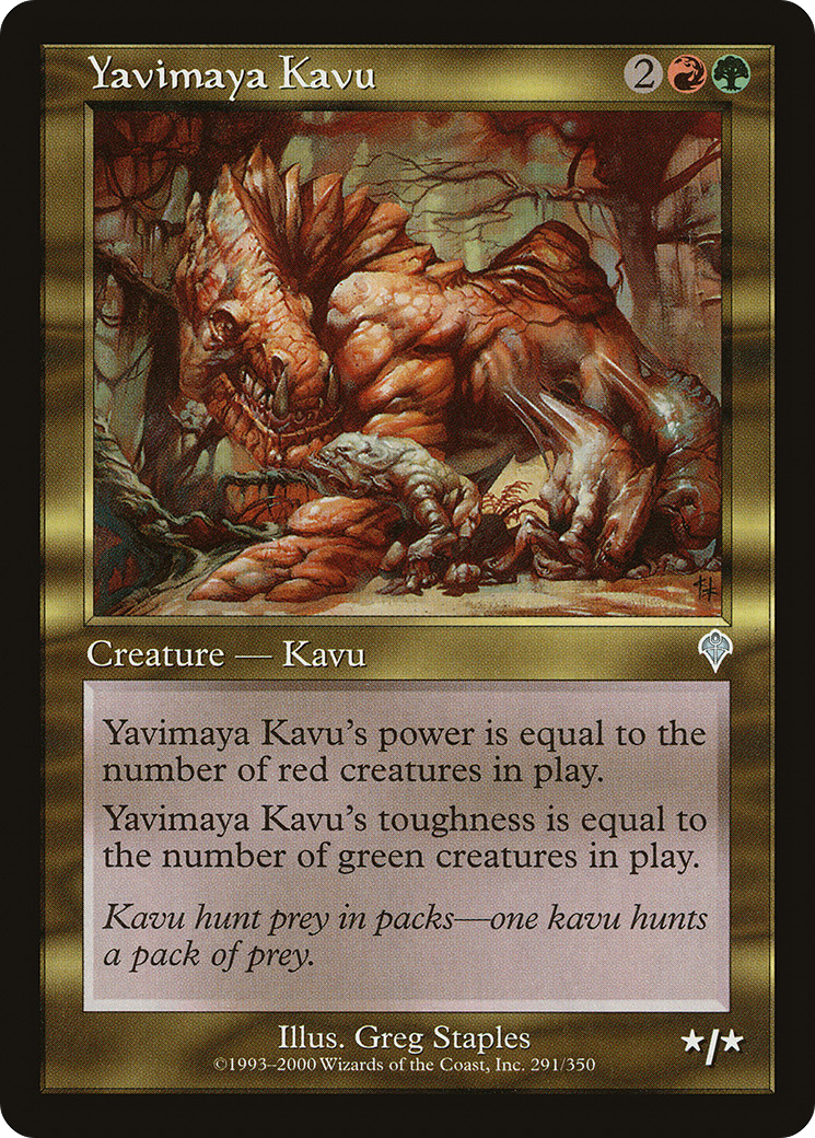 Yavimaya Kavu (INV-291) - Invasion Foil