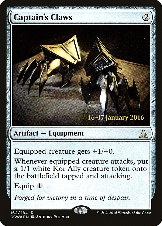Captain's Claws (PRE-162S) - Oath of the Gatewatch Promos Foil