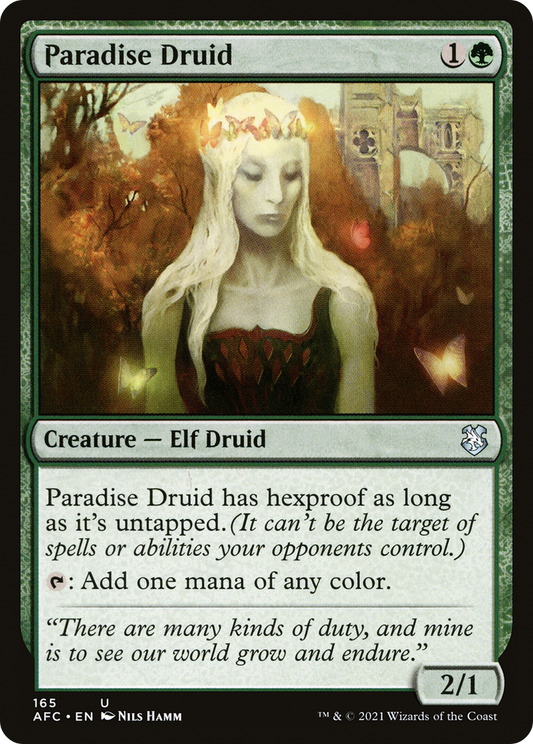 Paradise Druid (AFC-165) - Forgotten Realms Commander