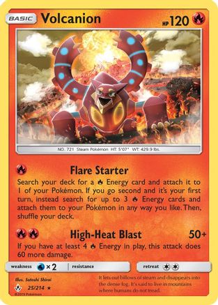 Volcanion 25/214 - Unbroken Bonds Holofoil