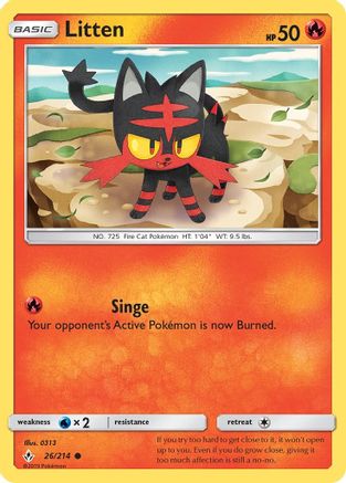 Litten (26/214) - SM  Unbroken Bonds  - Common