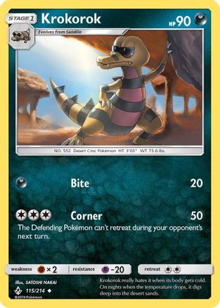 Krokorok (115/214) - SM  Unbroken Bonds  - Uncommon