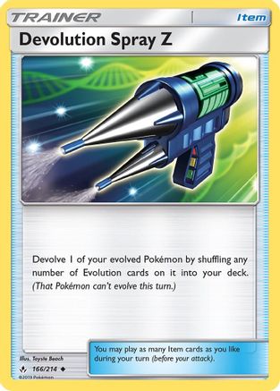 Devolution Spray Z (166/214) - SM  Unbroken Bonds Reverse Holofoil - Uncommon