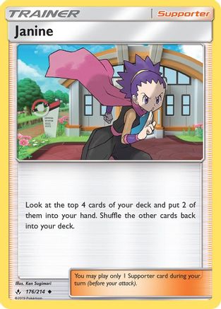 Janine (176/214) - SM  Unbroken Bonds Reverse Holofoil - Uncommon