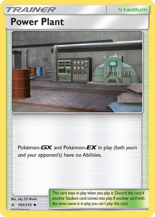 Power Plant (183/214) - SM  Unbroken Bonds Reverse Holofoil - Uncommon