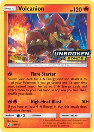 Volcanion (Prerelease) [Staff] (SM179) - SM Promos Holofoil - Promo