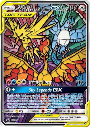 Moltres & Zapdos & Articuno GX (SM210/248) - SM Promos Holofoil - Promo
