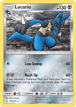 Lucario - 126/214 (SM Unbroken Bonds) 126 - Deck Exclusives