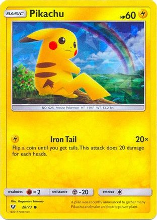 Pikachu - 28/73 (Cracked Ice Holo) 28 - Deck Exclusives Holofoil