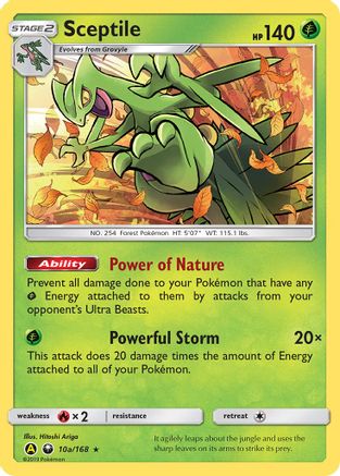 Sceptile 10a/168 - Celestial Storm Holofoil