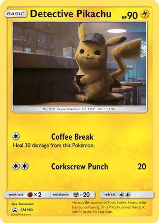 Detective Pikachu (SM190/248) - SM Promos Holofoil - Promo