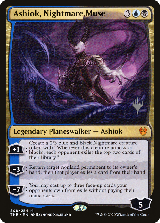 Ashiok, Nightmare Muse (PTHB-208P) - Theros Beyond Death Promos