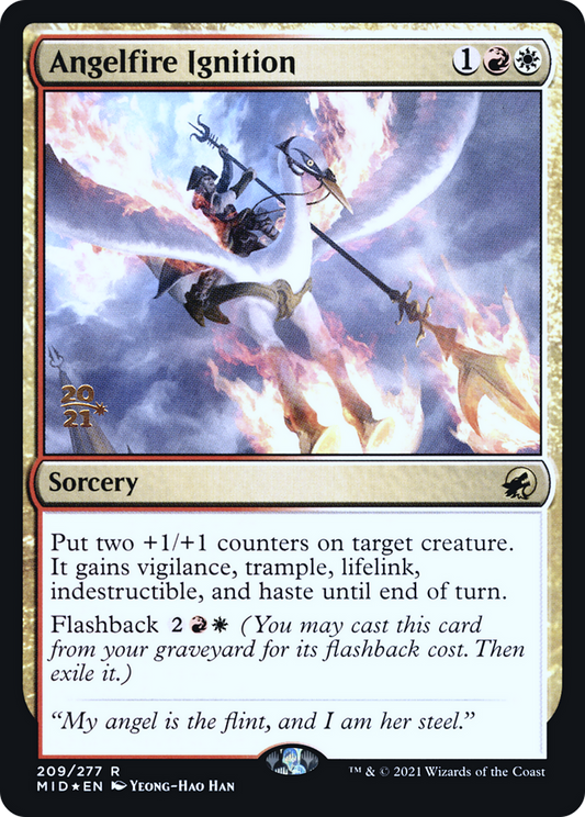 Angelfire Ignition (PRE-209S) - Innistrad: Midnight Hunt Promos (Prerelease) Foil