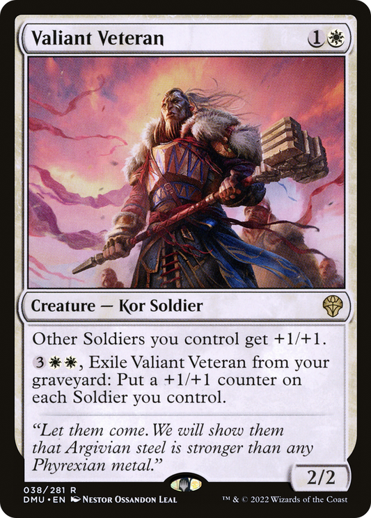 Valiant Veteran (DMU-038) - Dominaria United