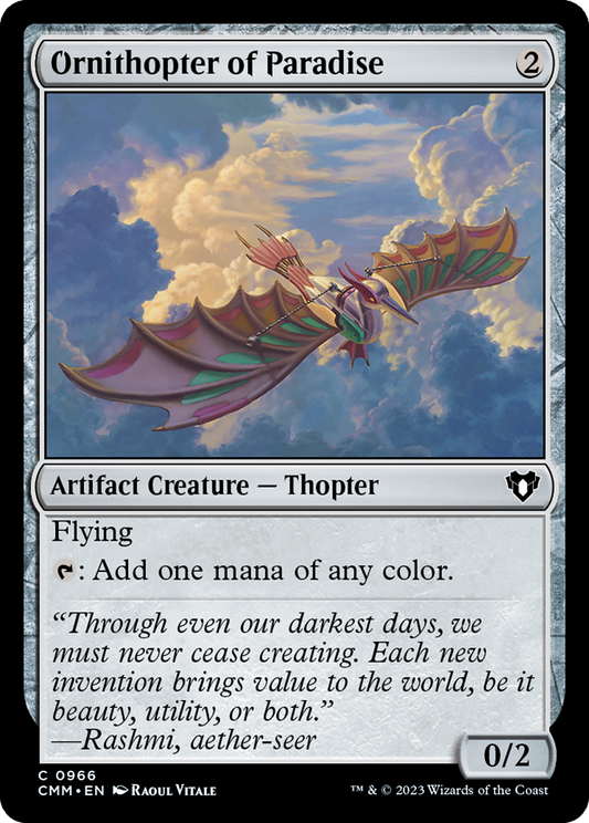 Ornithopter of Paradise (CMM-966) - Commander Masters