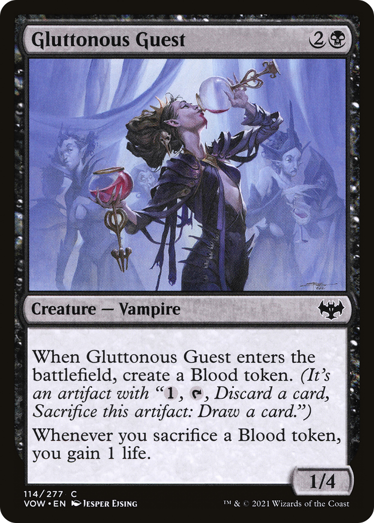 Gluttonous Guest  (VOW-114) - Innistrad: Crimson Vow Foil