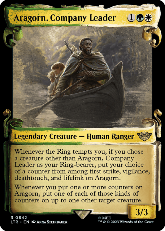 Aragorn, Company Leader (LTR-642) - The Lord of the Rings: Tales of Middle-earth: (Showcase) Foil