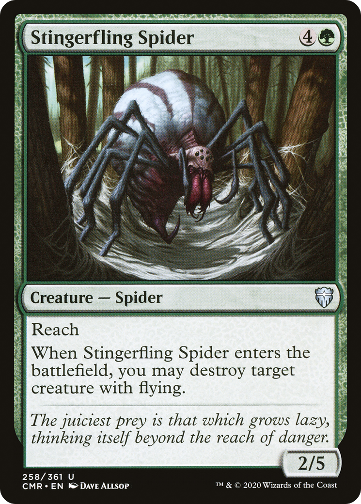 Stingerfling Spider (CMR-258) - Commander Legends