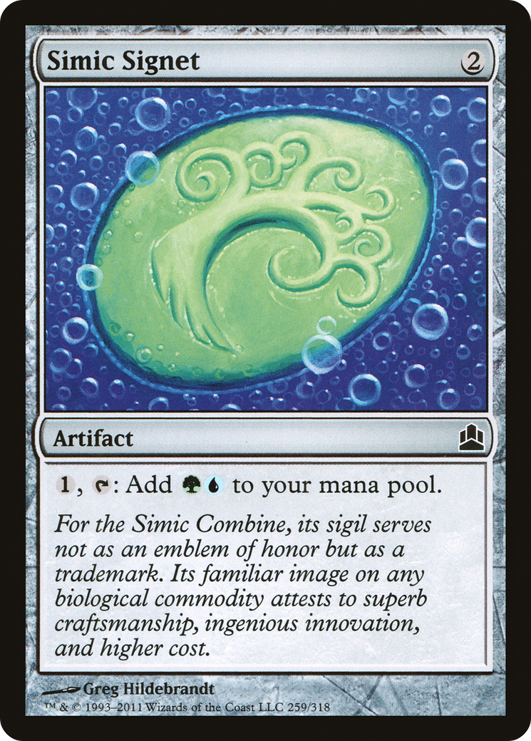 Simic Signet (CMD-259) - Commander 2011