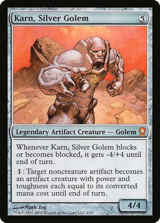 Karn, Silver Golem (V10-006) - From the Vault: Relics Foil