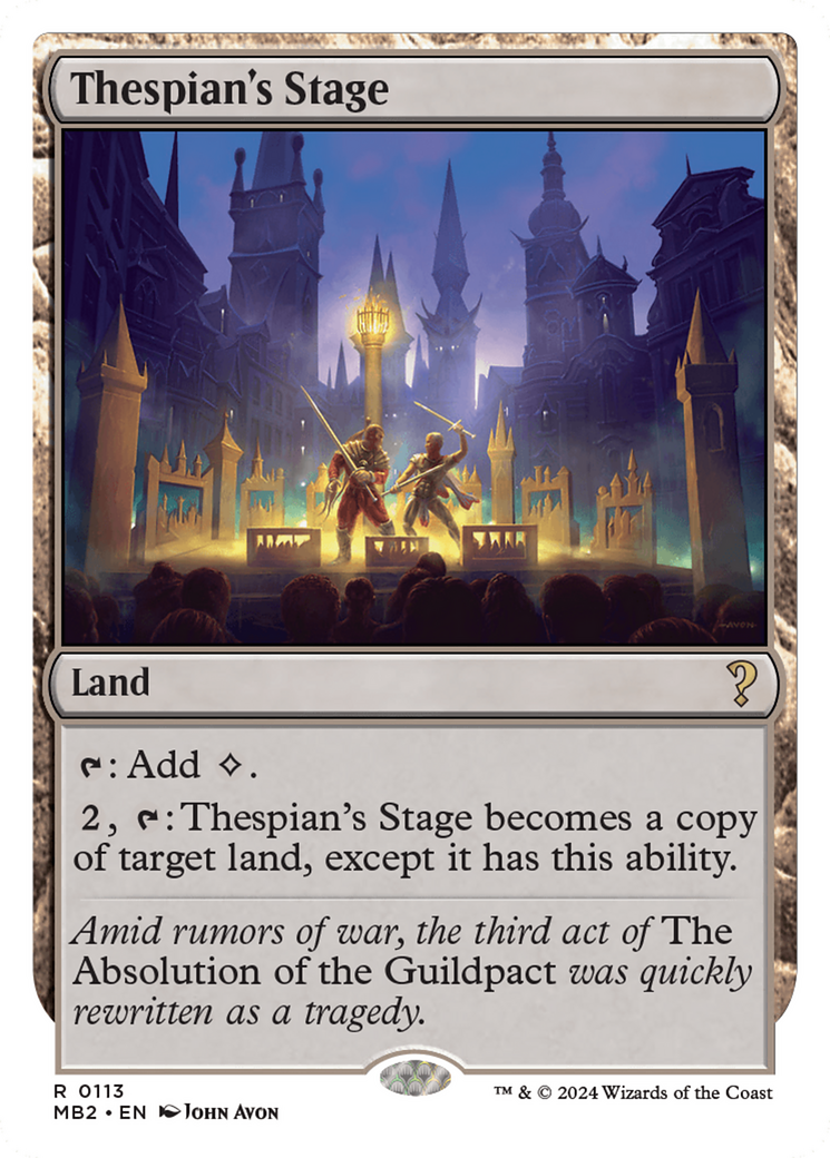 Thespian's Stage (MB2-113) - Mystery Booster 2