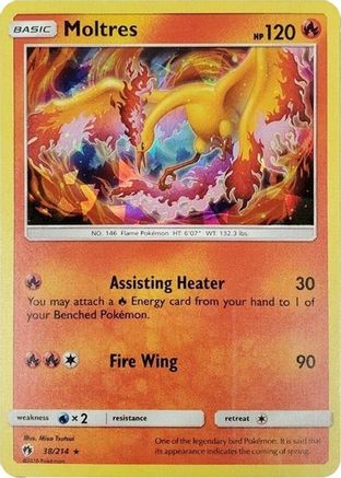 Moltres - 38/214 (Cracked Ice Holo) 38 - Deck Exclusives Holofoil