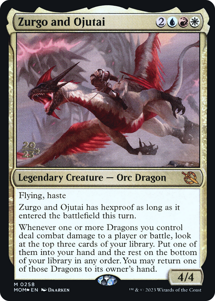 Zurgo and Ojutai (PMOM-258S) - March of the Machine Promos Foil