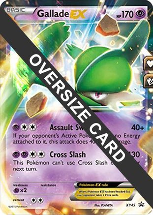 Gallade EX - XY45 (XY Black Star Promo) XY45 - Jumbo Cards Holofoil