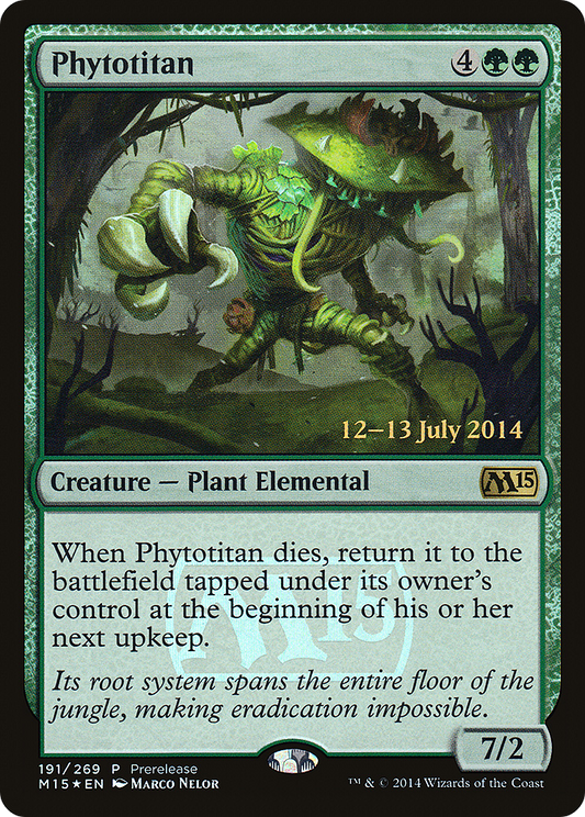 Phytotitan (PRE-191) - Magic 2015 Promos (Prerelease) Foil