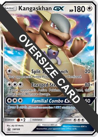 Kangaskhan GX - SM188 (SM Black Star Promo) SM188 - Jumbo Cards Holofoil