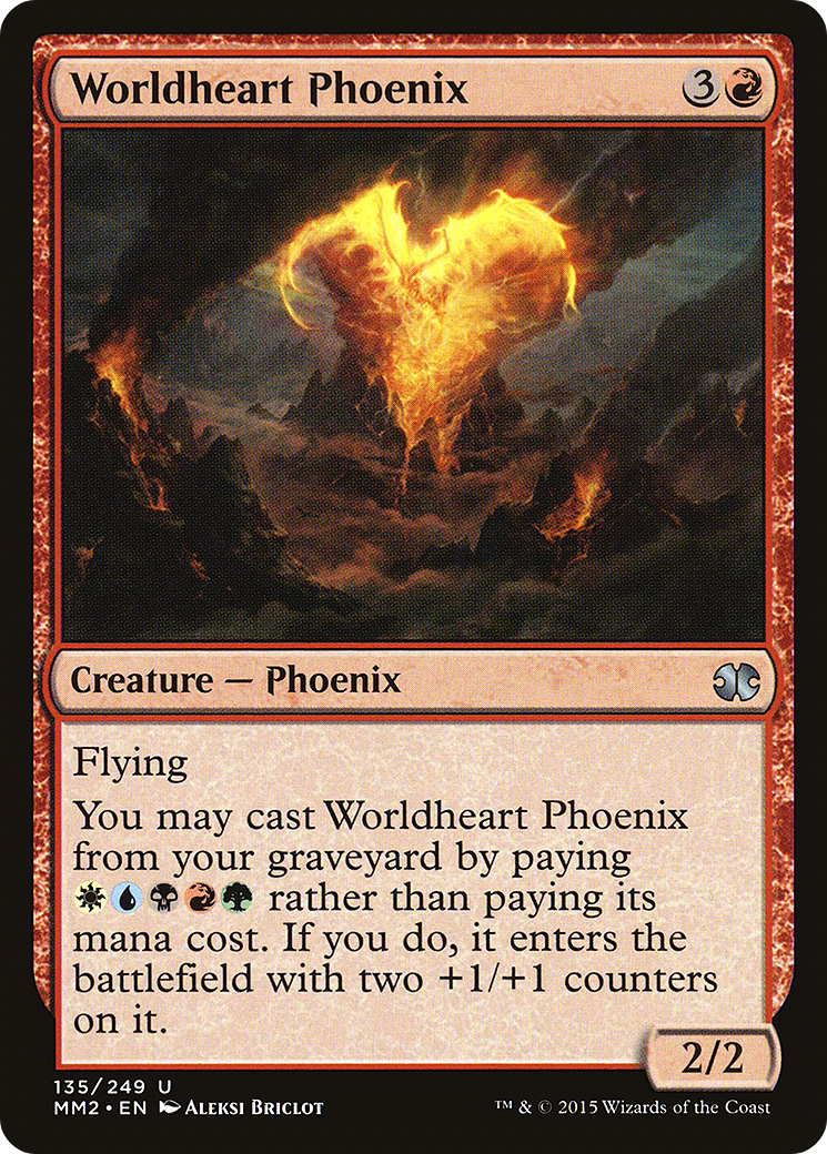 Worldheart Phoenix (MM2-135) - Modern Masters 2015