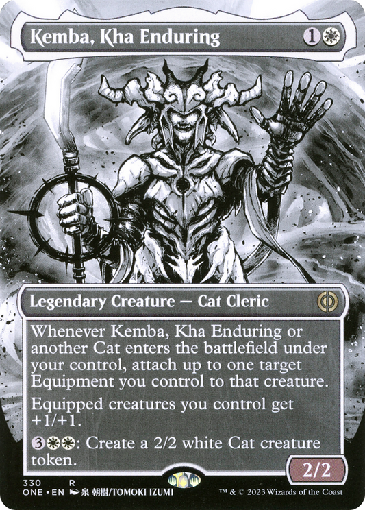 Kemba, Kha Enduring (Borderless) (ONE-330) - Phyrexia: All Will Be One: (Showcase) (Borderless) Foil