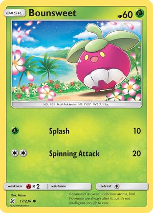 Bounsweet (17/236) - SM  Unified Minds Reverse Holofoil - Common