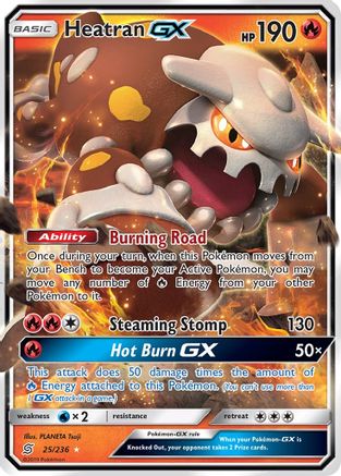 Heatran GX (25/236) - SM  Unified Minds Holofoil - Ultra Rare