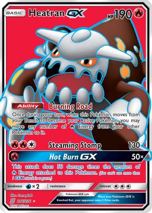 Heatran GX (Full Art) (216/236) - SM  Unified Minds Holofoil - Ultra Rare