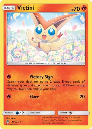 Victini 26/236 - Unified Minds Reverse Holofoil