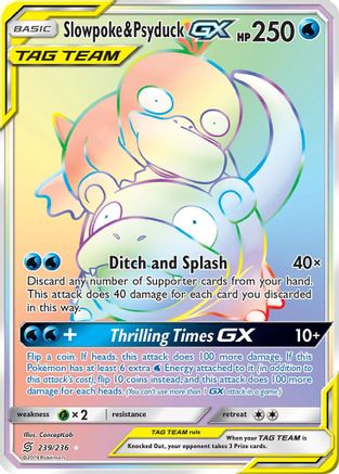 Slowpoke & Psyduck-GX 239/236 - Unified Minds Holofoil