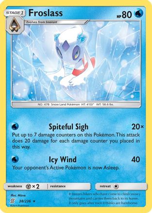 Froslass (38/236) - SM  Unified Minds Reverse Holofoil - Holo Rare