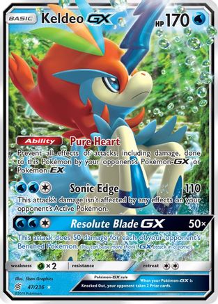 Keldeo GX (47/236) - SM  Unified Minds Holofoil - Ultra Rare