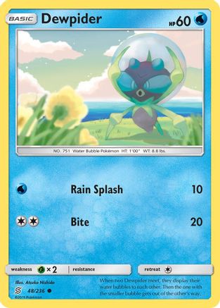 Dewpider (48/236) - SM  Unified Minds Reverse Holofoil - Common