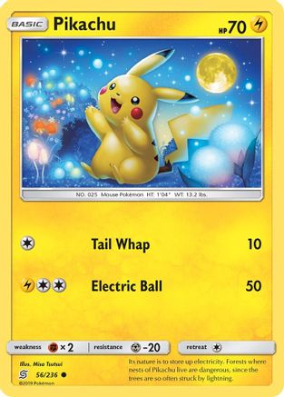 Pikachu 56/236 - Unified Minds Reverse Holofoil