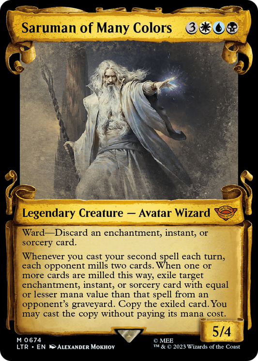 Saruman of Many Colors (LTR-674) - The Lord of the Rings: Tales of Middle-earth: (Showcase) Foil