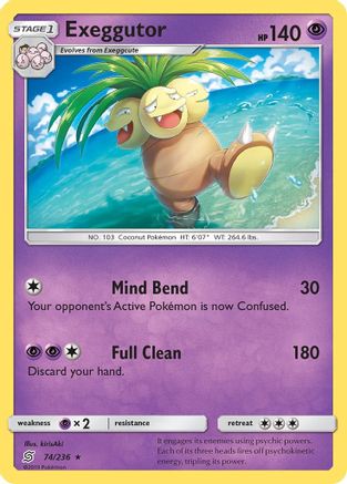 Exeggutor 074 - SM  Unified Minds Normal - Rare