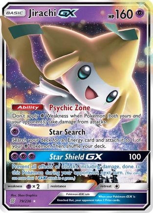Jirachi GX (79/236) - SM  Unified Minds Holofoil - Ultra Rare